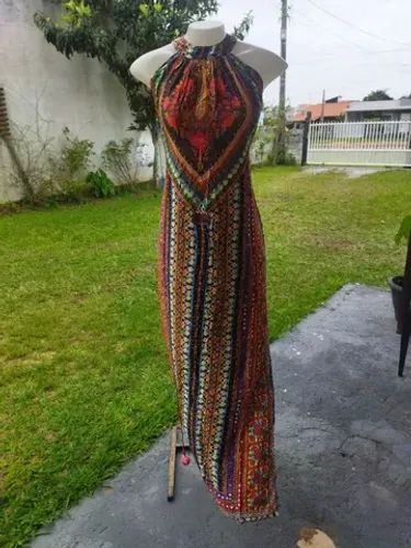 Vestido longo Farm
