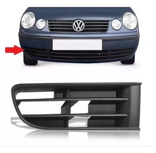 Grade Moldura Farol Milha Polo 2003 A 2006 Direito Sem Furo