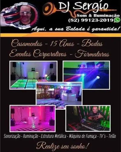 Som, Iluminação e DJ para a sua Festa ou Evento.