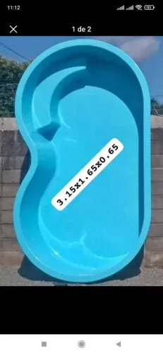 Piscina de fibra 3,15x1,65x0,65