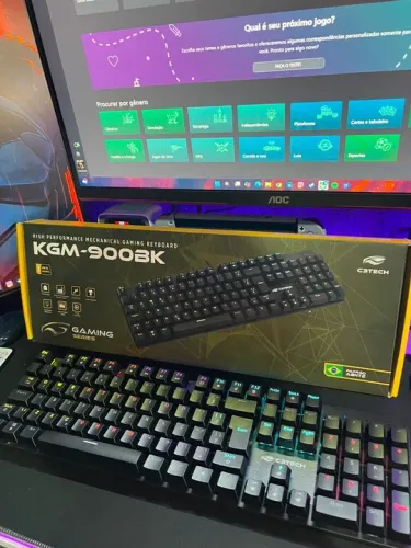 Teclado Mecânico Gamer C3Tech KGM-900BK