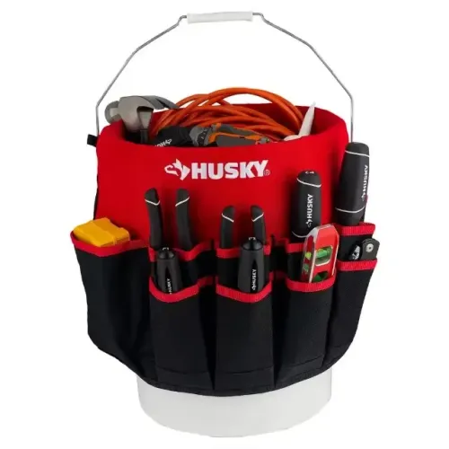 Bolsa de ferramentas para Baldes Husky 30,48cm Com 30 Bolsos