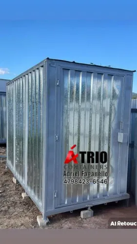 Containers para obra com fabricação já GALVANIZADA