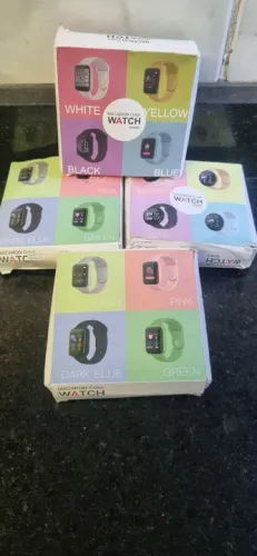 Kit com 4 Smartwatch Macaron Color - Diversas Cores