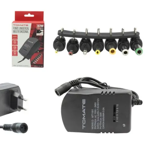 Fonte Universal Multofuncional 30w 7 Plugs Mtt-001