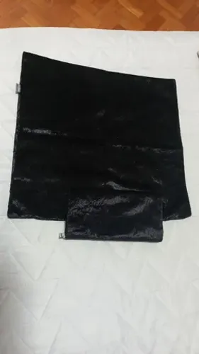 2 Capas para almofadas cor preta - NOVAS