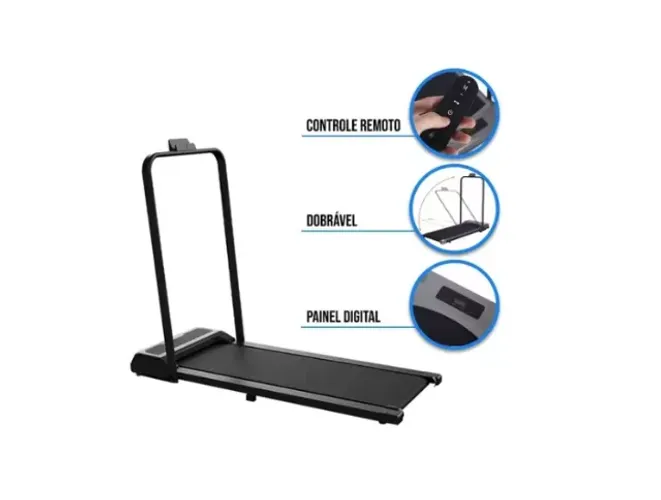 Esteira Elétrica Dobrável Fitness Sport Com Controle 8KM/H