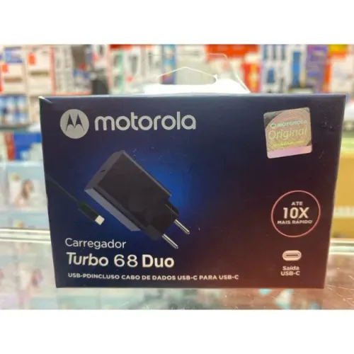 Carregador Motorola Turbo Power 68w Original - Garantia