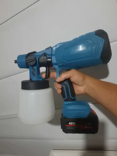 Pistola de pintura a bateria 21v profissional