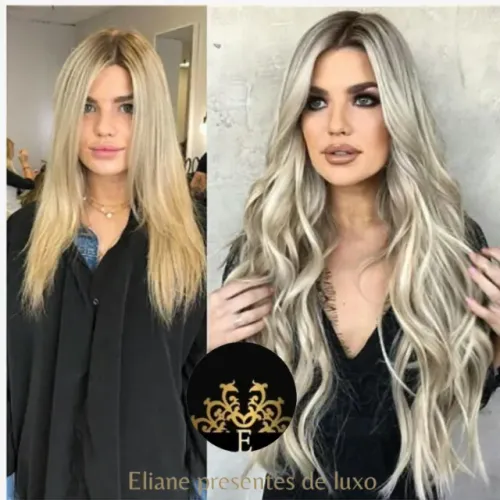 2 telas de Cabelo em tic tcs platinado bio humano