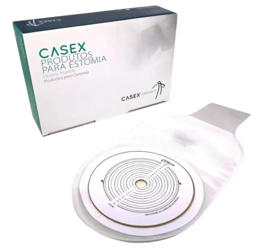 Bolsa Colostomia Transparente 64mm Recortável- 13 unidades <br>15 Unid Casex