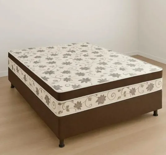 Cama alta casal luxo