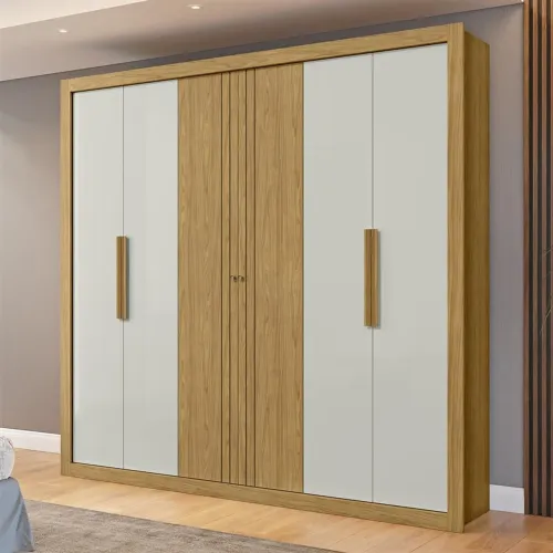 Guarda Roupa MDF Montecarlos 231cm (Novo Direto da Fábrica)