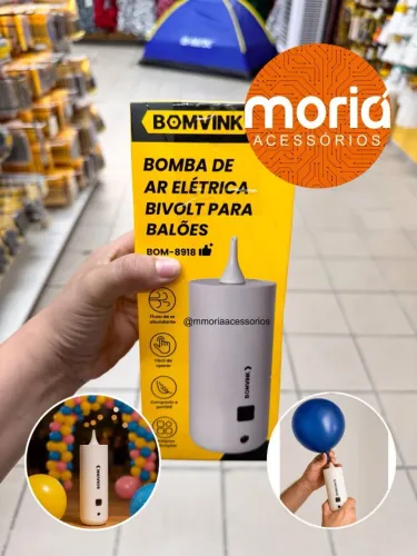 Bomba De Ar Elétrica Para Balões Bom-8918