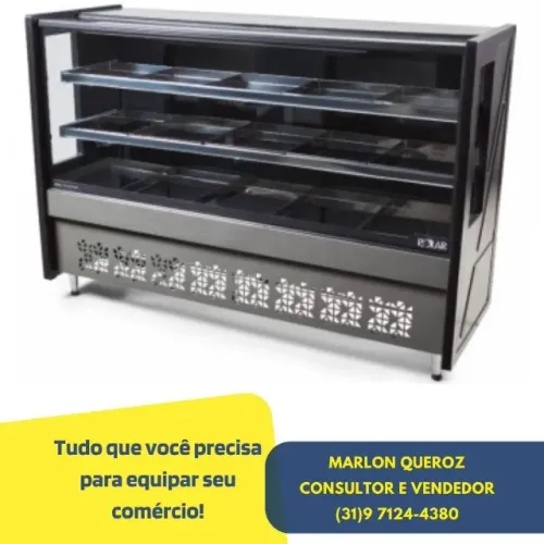 Balcão de Açougue Avícola 1,75M Preto Polar