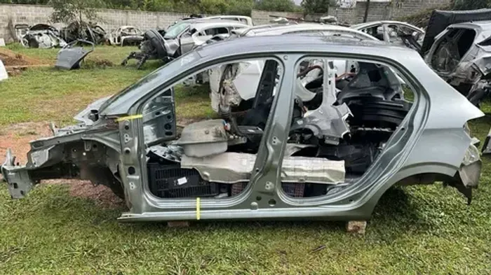 Retalho Coluna Frontal Bota Esq Fiat Argo 1.3 8v 2019 *65