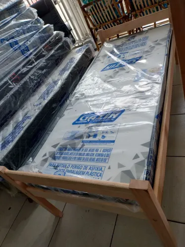 Cama de solteiro com colchão Gazin NOVOS