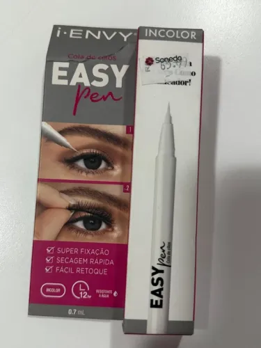 cola de cílios postiços kiss ny easy pen incolor nova nunca usada
