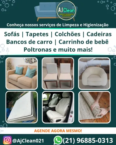Limpeza sofá colchão bancos de carro