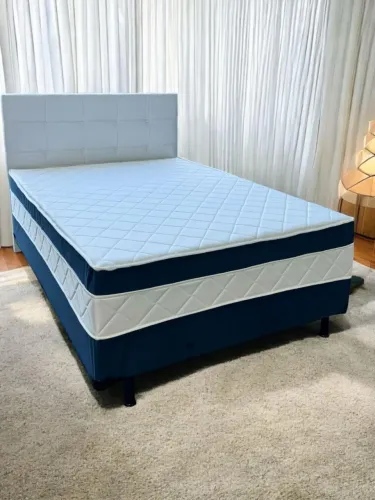Cama Box Bio Spring Casal Molas Ensacadas - 138x188x57