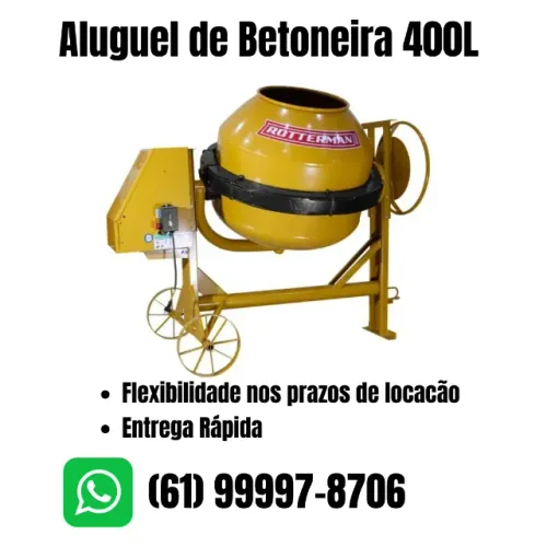 Betoneira 400L - Entrega rápida