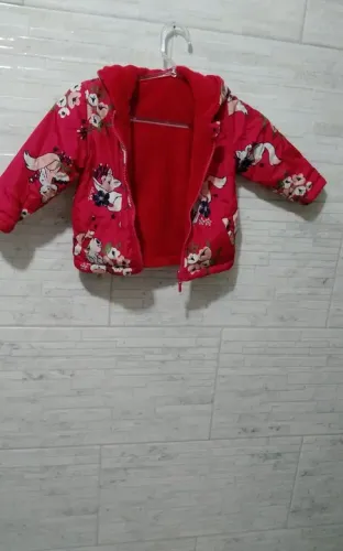 Casaco Infantil Feminino com Flores t3