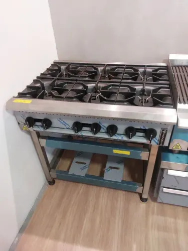 Fogão 6 bocas duplas alta performance novo pronta entrega