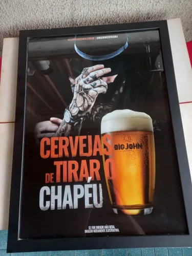 Quadro da Cervejaria Big John - De Tirar o Chapéu