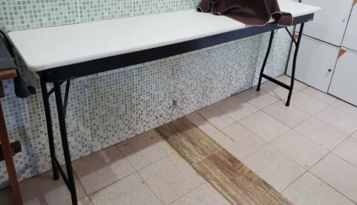 Mesa retagular, dobrável tomberlin cumpr 220., larg