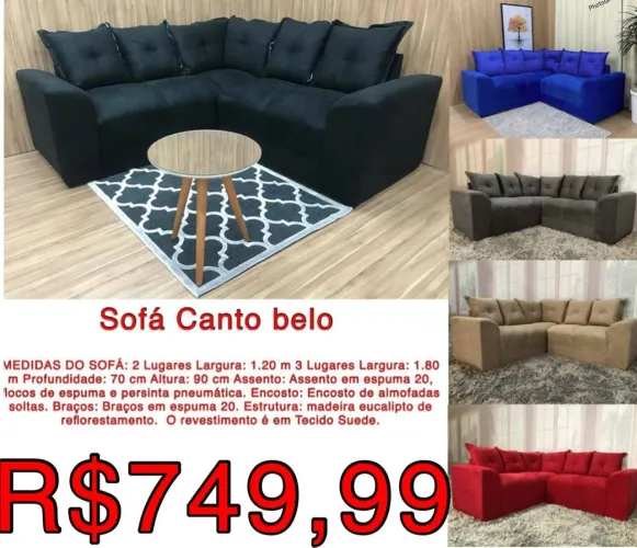 Sofá de canto belo