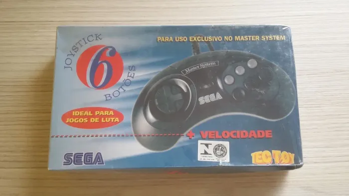 joystick lacrado 06 botões tectoy sega master system