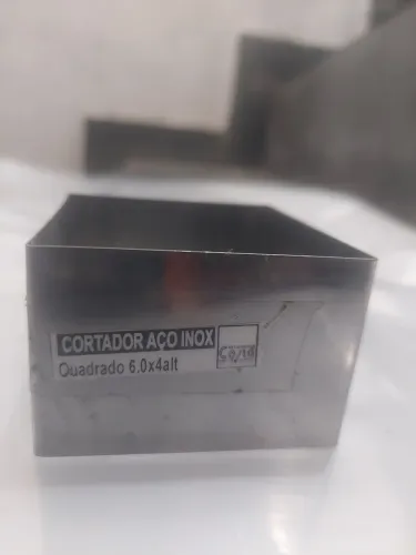 Cortador inox quadrado 6 X 4 cm - 12 peças