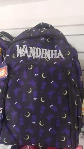 Mochila de Costas Laptop, Roxo Wandinha