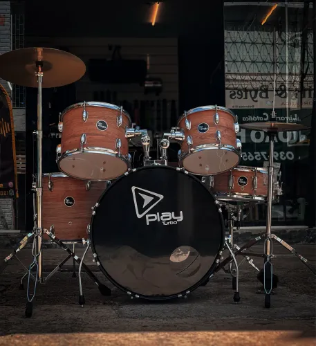 Bateria Acústica Turbo Action 22 Natural Wood
