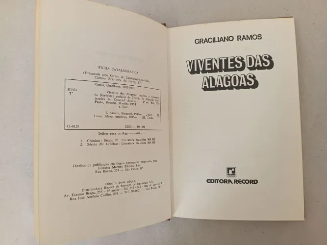 Livro viventes das Alagoas- graciliano ramos