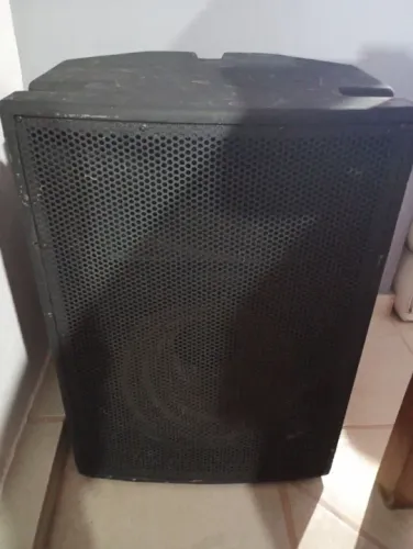 Potência amplificador unic pa800 + caixa passiva  aceito guitarra pedais pedaleira 