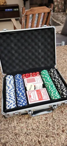 Maleta jogo poker 200 fichas