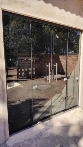 Porta de Vidro Temperado