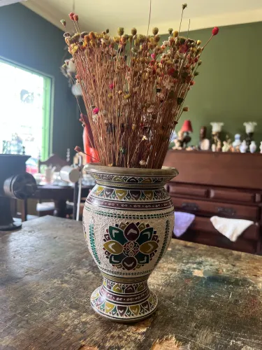 Vaso em pedra sabão 