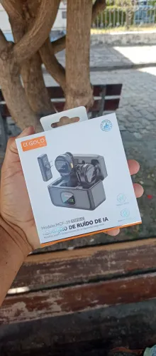 MICROFONE DE LAPELA DUPLO GOLD PRO (DISPONÍVEL COM CONECTOR USB-C E LIGHTNING)