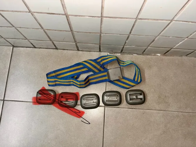 3 lastros de 1kg cada para mergulho