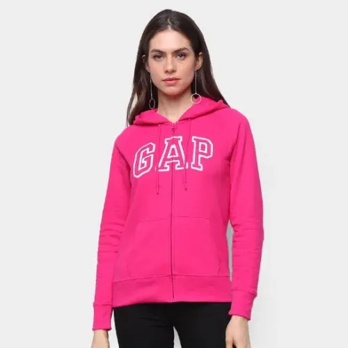 Casaco de Moletom GAP Rosa Feminino Original