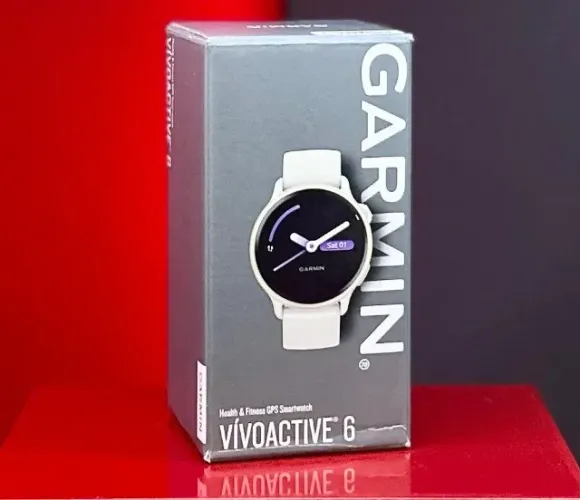 Garmin Relógio Vívoactive 6 - Lunar Gold / Bone - 42MM - Produto Novo 