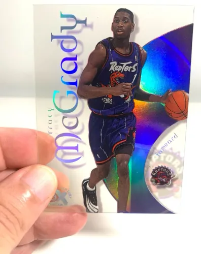 Tracy McGrady Transparente de Acetato Efeito Holográrico Card NBA Hall da Fama Basquete