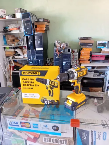 Parafusadeira/Furadeira Bateria 21V BOMVINK