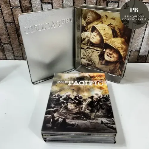 Dvd Minissérie The Pacific 6 Dvds Original Box Lata Coleção Discos Zero