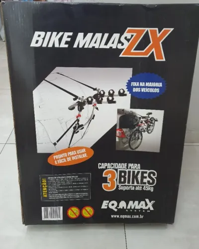 Suporte de Bicicleta Eqmax ZX - Capacidade para 3 Bikes (até 45kg) 