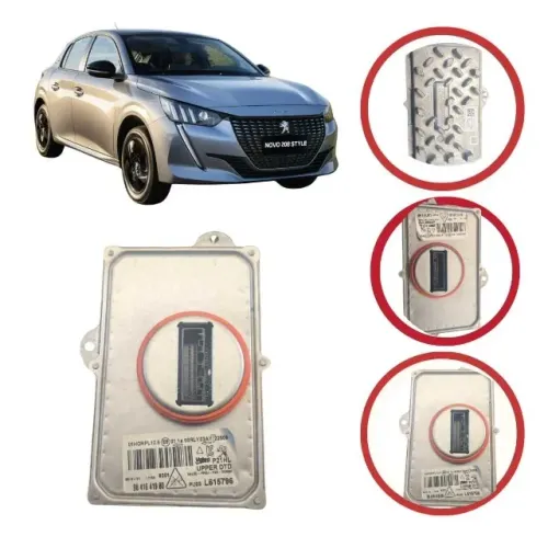  Módulo Farol De Led Peugeot 208 2021 a 2024   etq2152