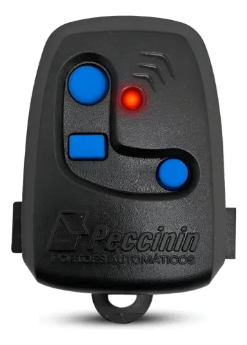 Controle De Portão Eletrônico Peccinin Nice Preto Com Pilha