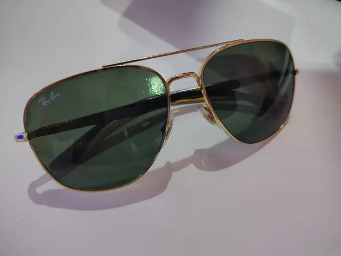 Óculos de Sol Ray-Ban Original RB 3683L Dourado Lentes G-15 ? Impecável